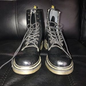 Dr. Martens Womens Patent Leather Boots